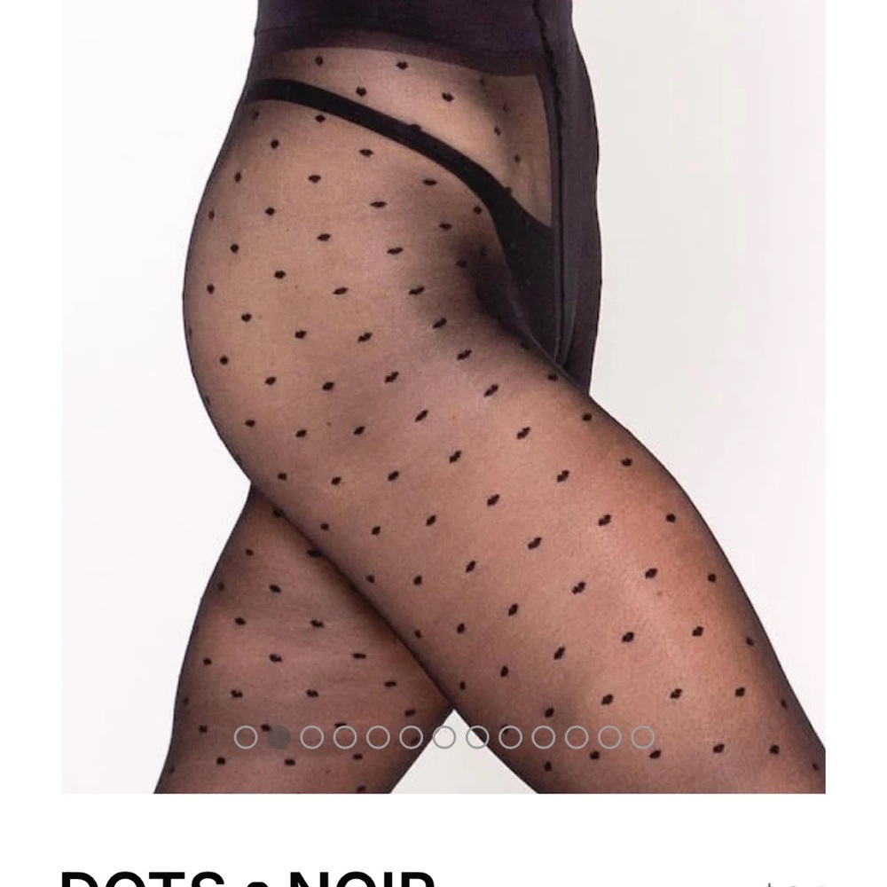 Les Belles dots noir tights